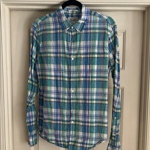 Lucky Brand Plaid Button Down Mens S